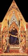 GIOTTO di Bondone Christ Enthroned oil on canvas